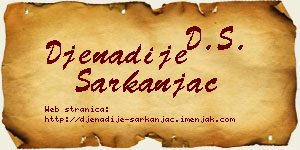 Đenadije Sarkanjac vizit kartica